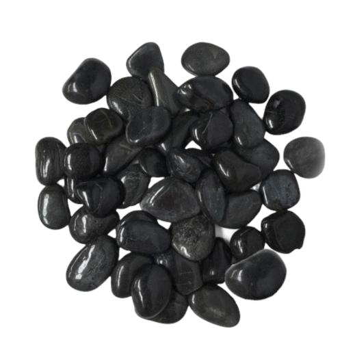 حجر طبيعي لماع اسود اللون 1-2 سم الوزن 10 كيلو للف...