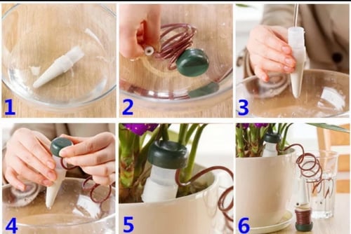 قطارة ري ذاتي قطعتين