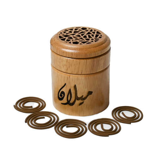 مبخرة السيارة الدائرية VIP ( مع الكتابة بالليزر )