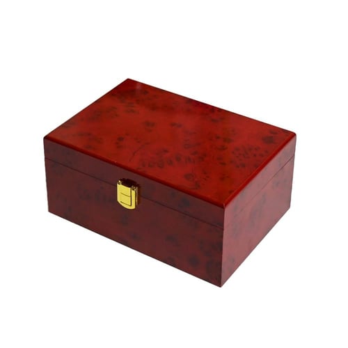 صندوق خشبي فاخر لون بني غامق - ربع كيلو