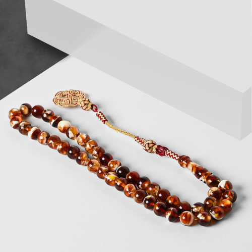 مسباح بكلايت بني مخلوط مع طربزونة فاخرة