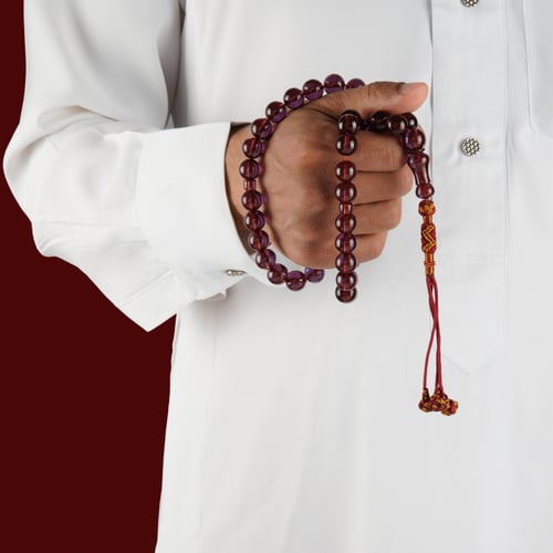 مسباح زعفراني مع خيوط يدوي تفصيل