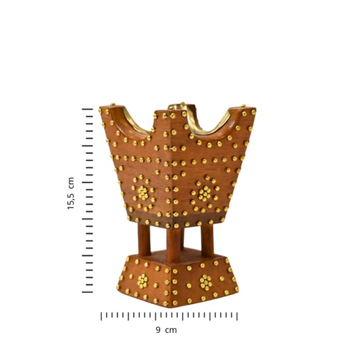 مبخرة أثرية حجم صغير ( لون خشبي فاتح )