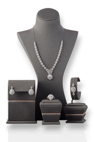 طقم النجمة الماسية – فضة عيار 925