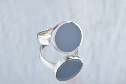 خاتم رجالي فضه عيار 925