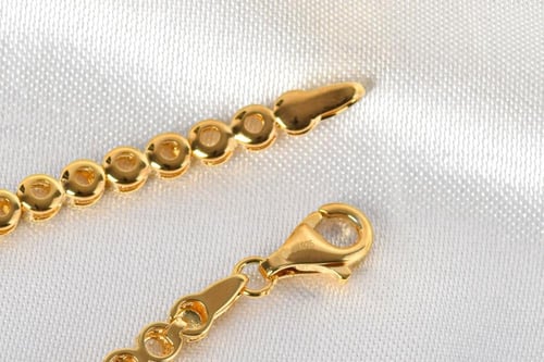 طقم مناسبات فاخر بتصميم الألماس – فضة 925 مطلي بال...