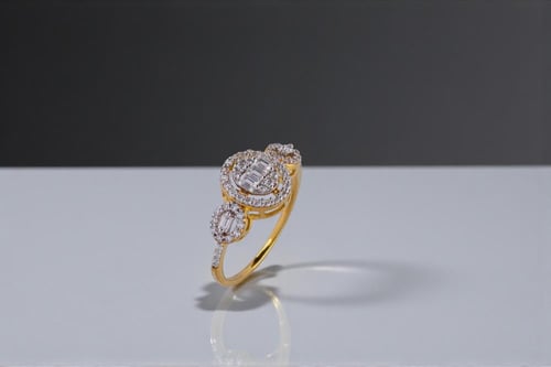 طقم ناعم من الفضة عيار 925 مطلي ذهب عيار 21 بتصميم...