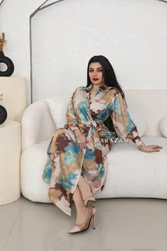 فستان لف برنت مشجر ميد