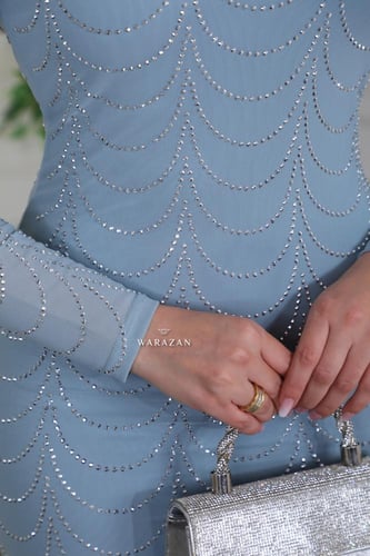 فستان ماسك بكرستال