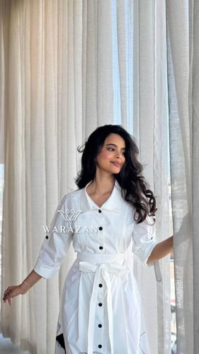 فستان سهرة بتصميم ورود ليوم التأسيس