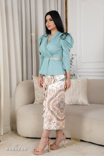 طقم بنطال واسع