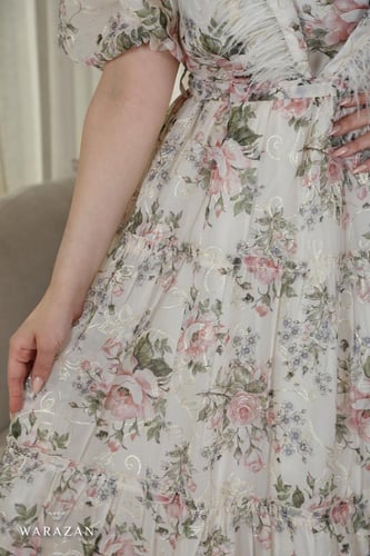 فستان مشجر ميد ب ريش من الصدر