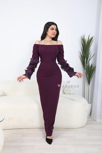 فستان سهرة طويل وناعم ماسك