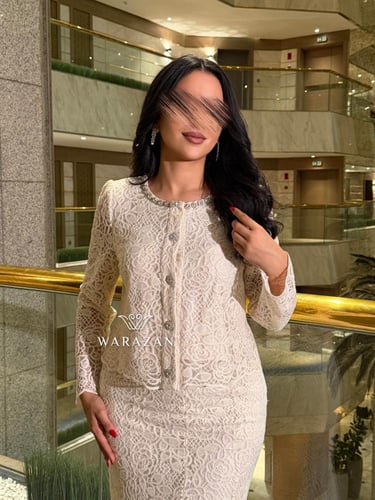 طقم انيق بتدخيلة كرستال