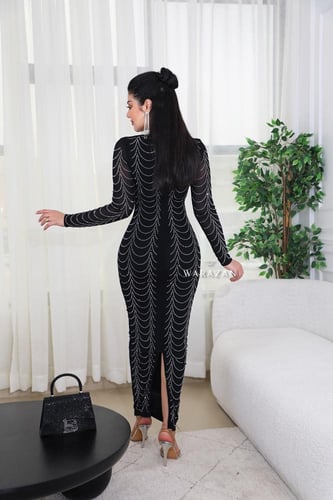 فستان ماسك بكرستال