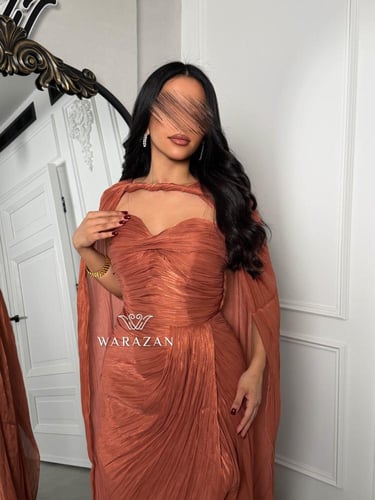 فستان سهره ملكي بقصة من الصدر