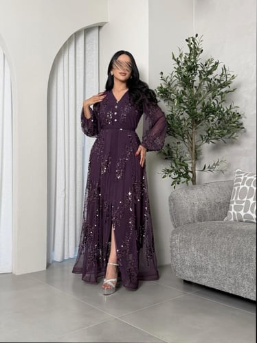 فستان بترتر و بحزام من الخصر