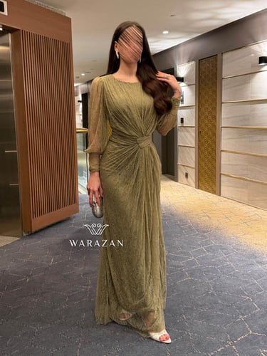 فستان سهره دانتيل مخصر من الخصر