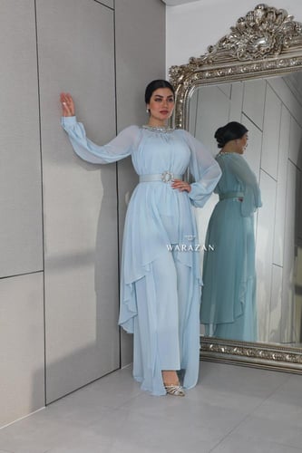 طقم ملكي بكرستال من الرقبه و حزام