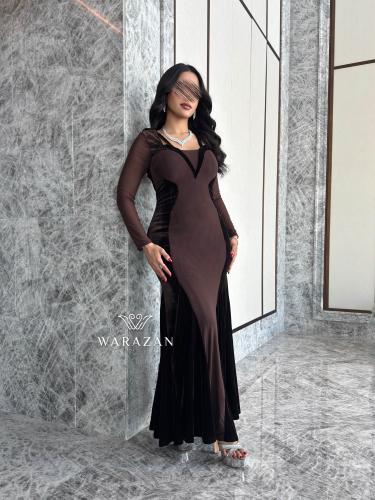 فستان ماسك بتدخيلة مخمل