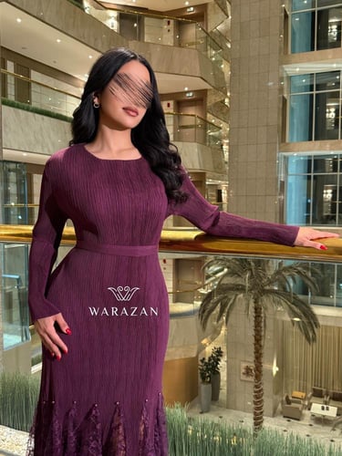 فستان ماسك استرتش بحزام من الخصر