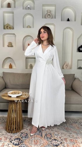 فستان بنص كسرات و لول