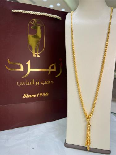 سبحه ذهب عيار 21 الوزن 26 جرام