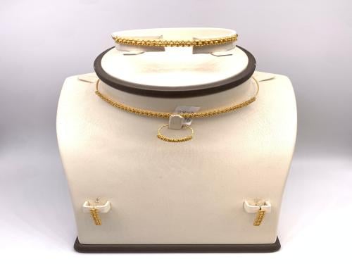 طقم ذهب عيار 21 الوزن 19.23جرام