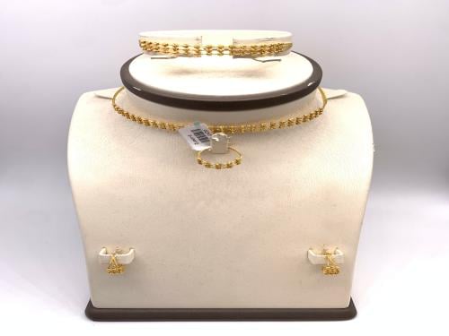 طقم ذهب عيار 21 الوزن 22.13جرام