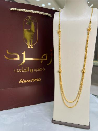 سبحه ذهب عيار 21 الوزن 23.34 جرام