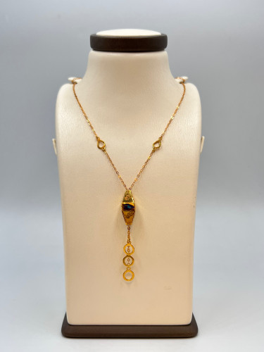 عقد ذهب اصفر عيار 21 الوزن 5.92 جرام