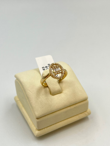 خاتم ذهب عيار 18 الوزن 3.03 جرام