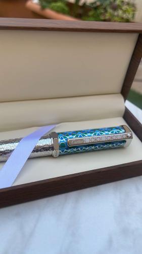 قلم كارتير سداسي ازرق