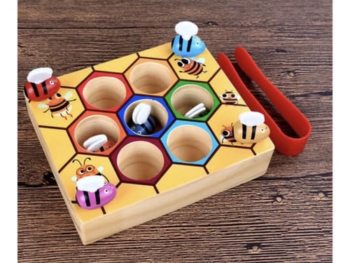 لعبة تعليمية خشبية للتعليم المبكر للأطفال بتصميم خ...