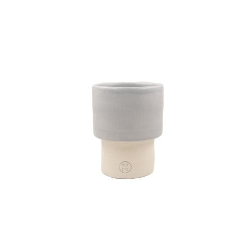 كوب رصاصي طين ابيض 1