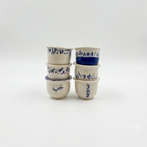 6 فناجيل رسم يدوي