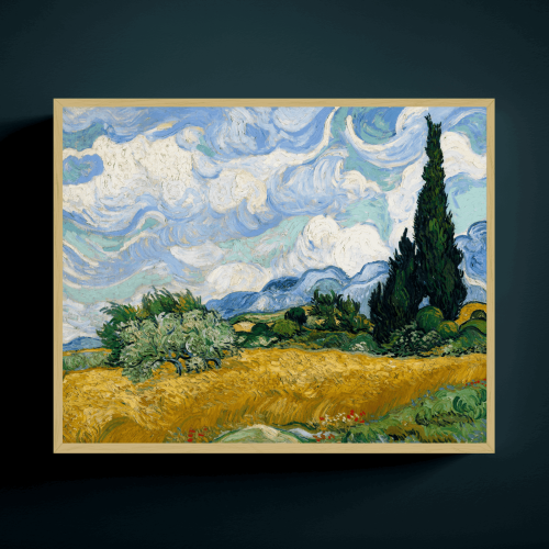 لوحة حقل القمح