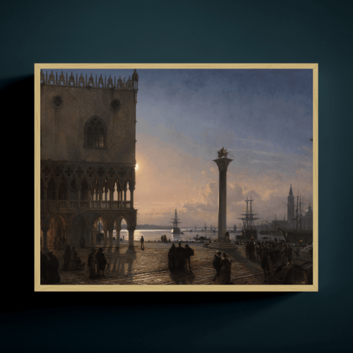 لوحة ليلة في البندقية