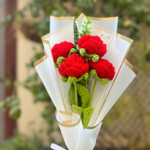 باقة الجوري الأحمر 4