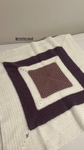 بطانية البنفسج الصوف