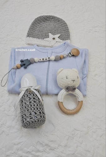 طقم مواليد ولادي 5قطع