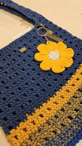 شنطة أزرق وأصفر