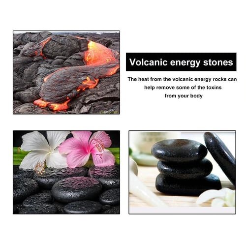 طقم مساج من 8 أحجار بازلت للتدليك المُركز والاسترخ...