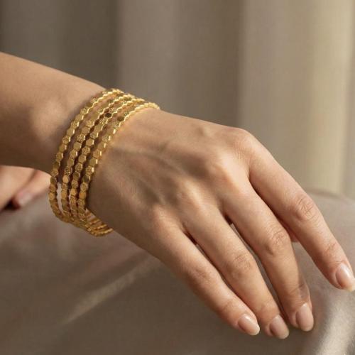Shumaya earrings, pure gold, 21K purity | weight: 6.01 grams | size 18 | S023