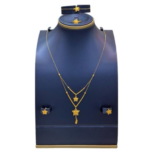 Gold jewelry set 21 karat | weight 5.7 grams | T16...
