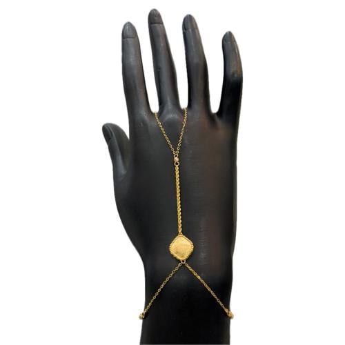 Fingerprint cover, smooth, 21-karat gold | weight...