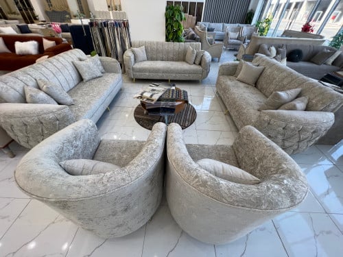 طقم كنب صاله يد نص دائره دايموند 11 شخص