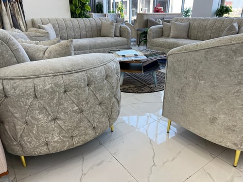 طقم كنب صاله يد نص دائره دايموند 11 شخص