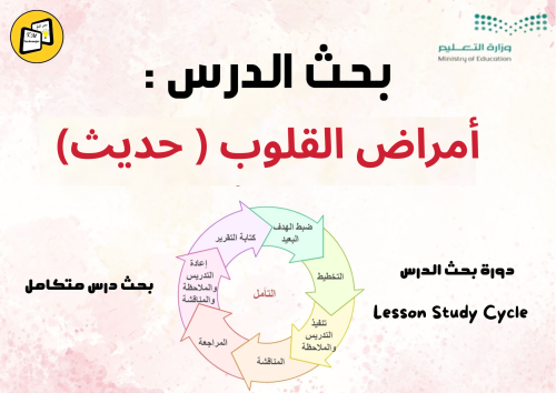 بحث الدرس أمراض القلوب -حديث اول متوسط