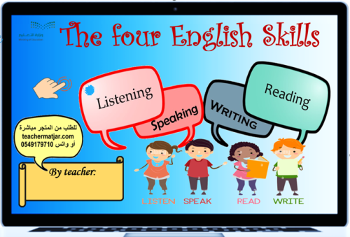 الانتاج المعرفي لمادة الانجليزي The Four English s...